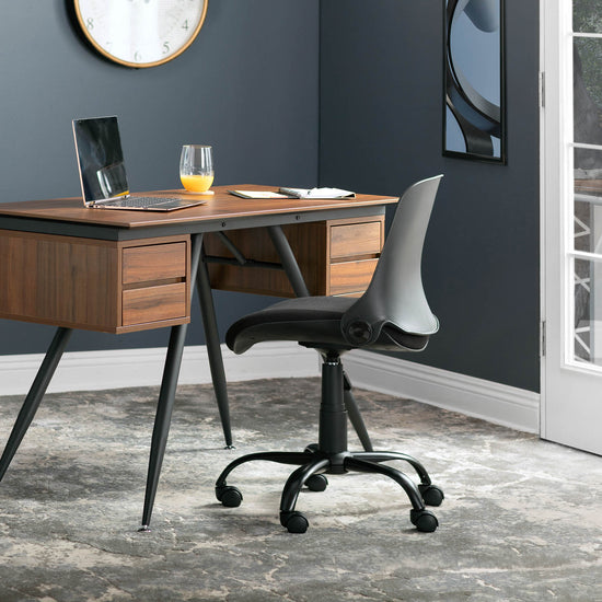 Folding Back Modern Swivel Office Task Chair