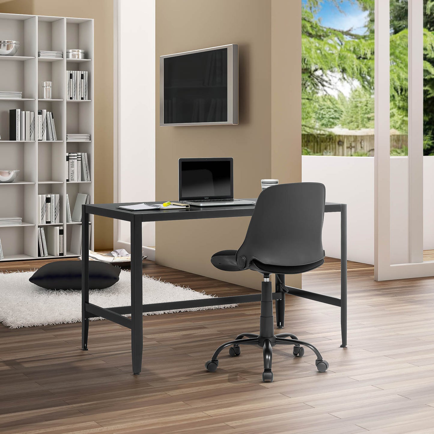 Folding Back Modern Swivel Office Task Chair