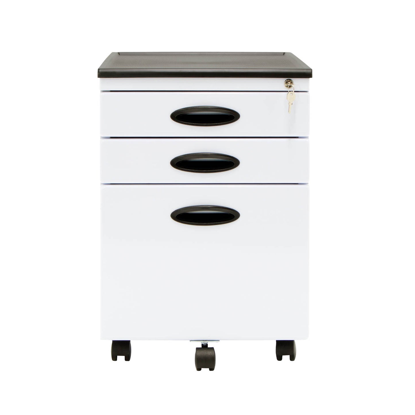 Metal Mobile File Cabinet with 3-Locking Drawers