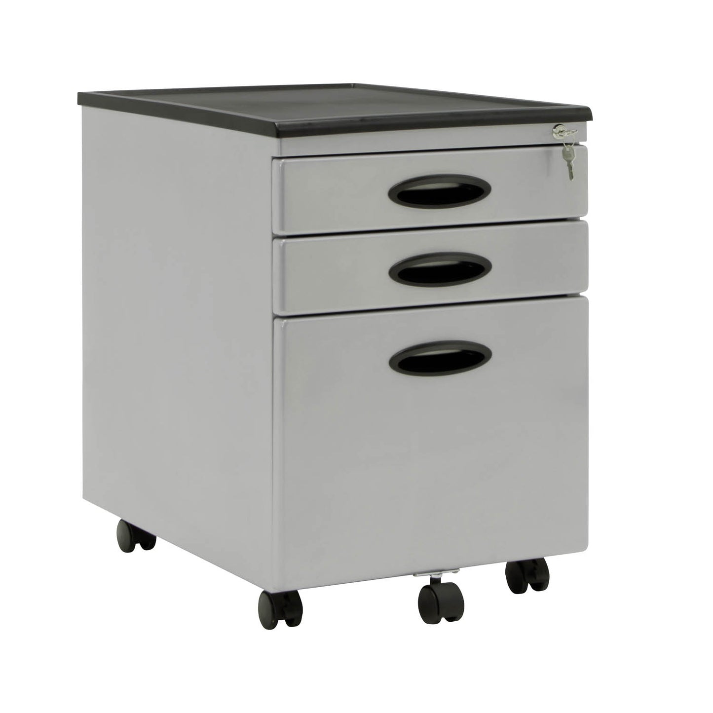 Metal Mobile File Cabinet Plus with Locking Drawers