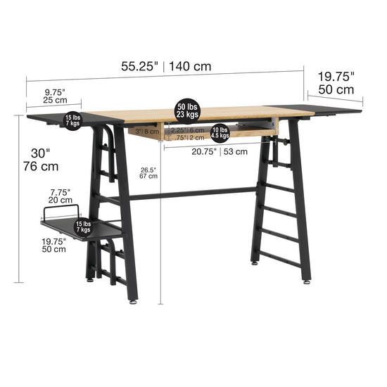 Ashwood Convertible Home Office Desk