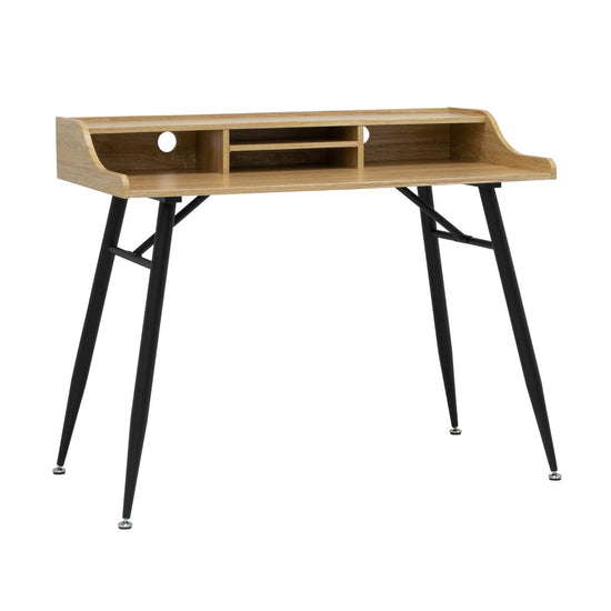 Woodford Modern Desk with Storage Hutch